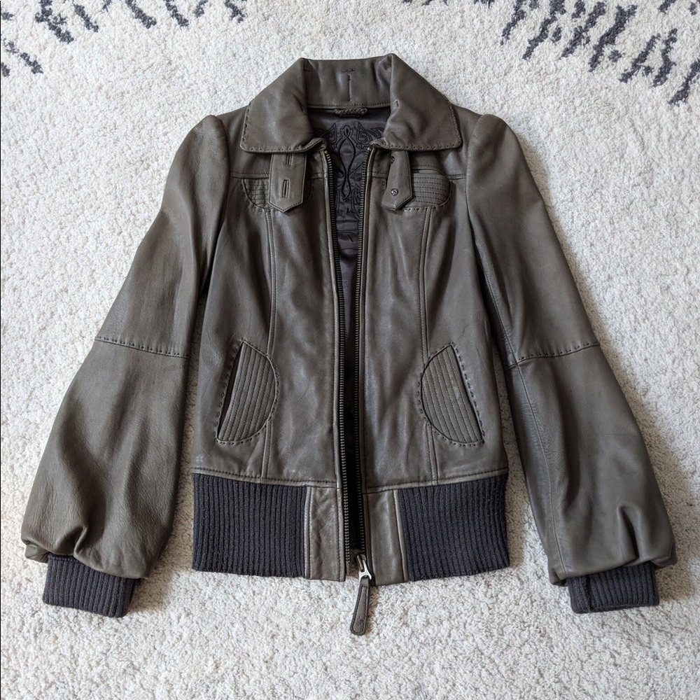 Mackage leather jacket